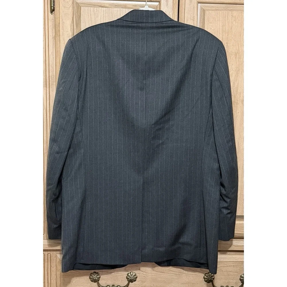 Lauren by Ralph Lauren Gray Classic Wool Sports Blazer Suit Jacket Size 42L